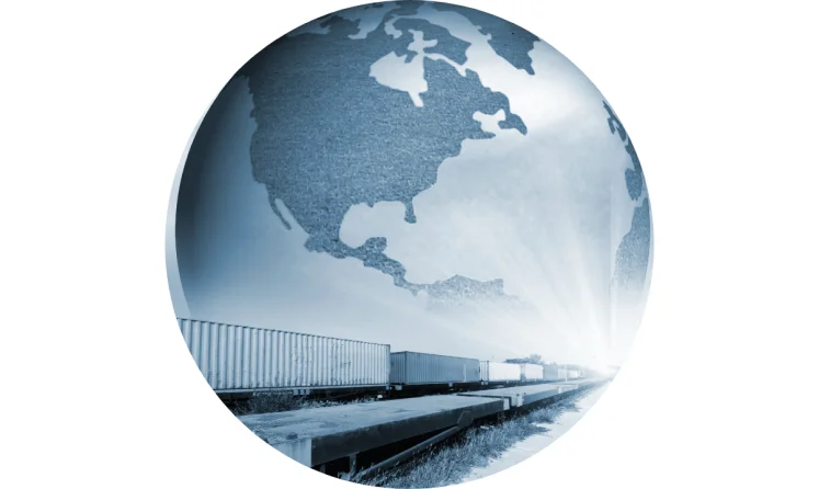 Abstract image of the world logistics for support import export business and transportation